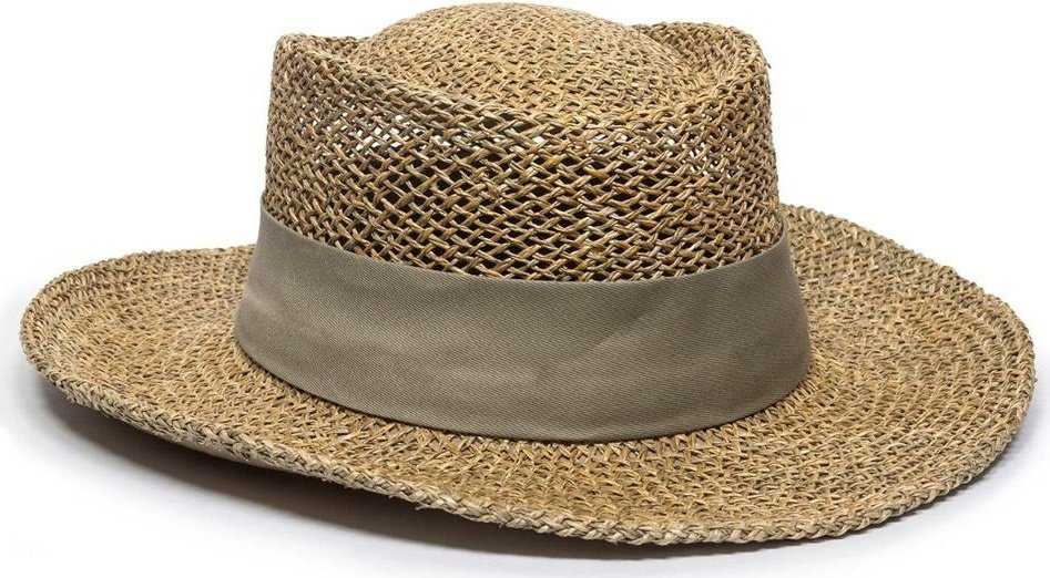 OC Sports STW-100B 2&quot; Removable Chino Twill Hat Band - Khaki - HIT a Double - 1