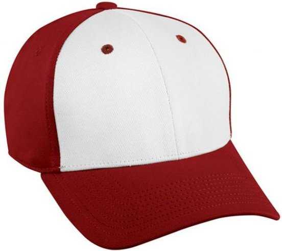 OC Sports TGS1925X Polyester with Bamboo Proflex Cap - White Red Red - HIT a Double - 1