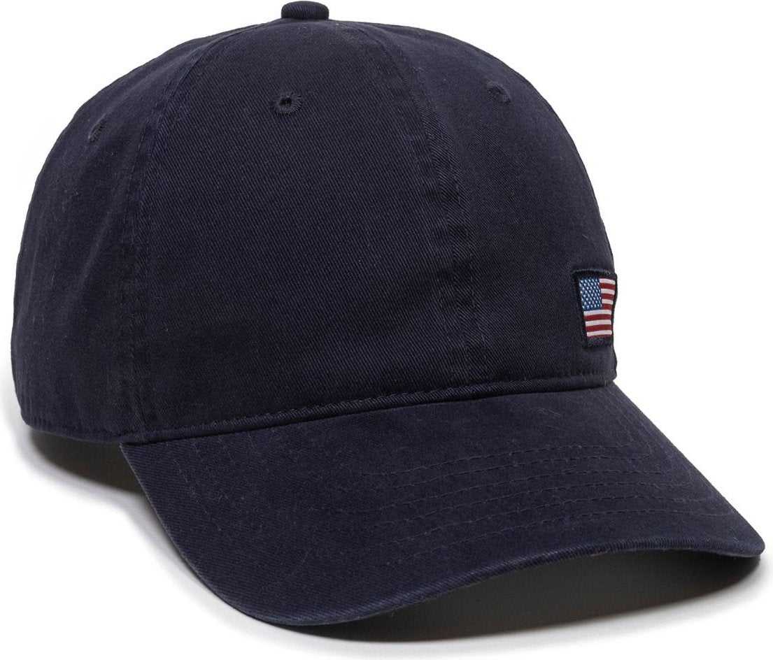 OC Sports USA-160 Low Crown Unstructured Cap -Navy - HIT a Double - 1