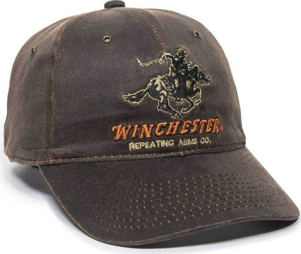 OC Sports WIN23A Winchester Cap - Dark Brown - HIT a Double - 1