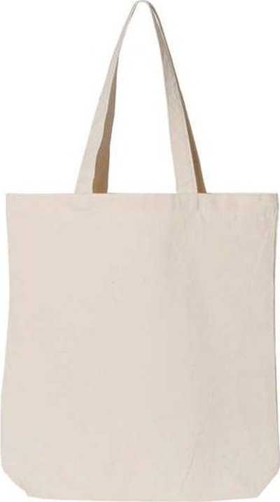 OAD OAD106 Gusseted Tote - Natural - HIT a Double - 1