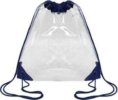 OAD OAD5007 Clear Drawstring Pack - Navy - HIT a Double - 1