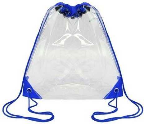 OAD OAD5007 Clear Drawstring Pack - Royal - HIT a Double - 1