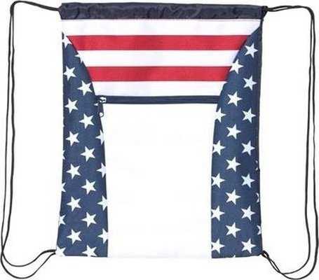 OAD OAD5050 Americana Drawstring Bag - Red/ White/ Blue - HIT a Double - 1