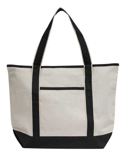 Oad OAD103 Promotional Heavyweight Large Boat Tote - Natural Black - HIT a Double