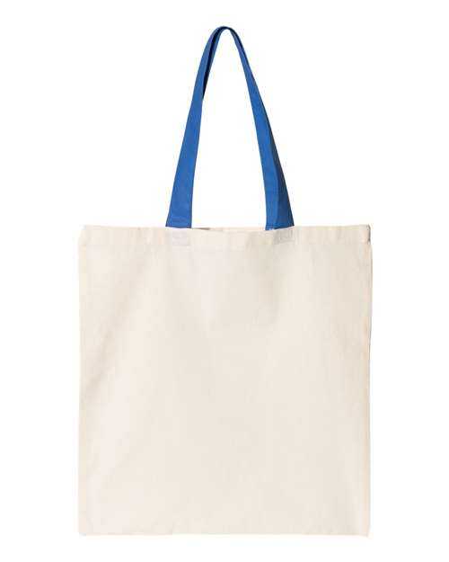 Oad OAD105 Contrast-Color Handle Tote - Natural Royal - HIT a Double