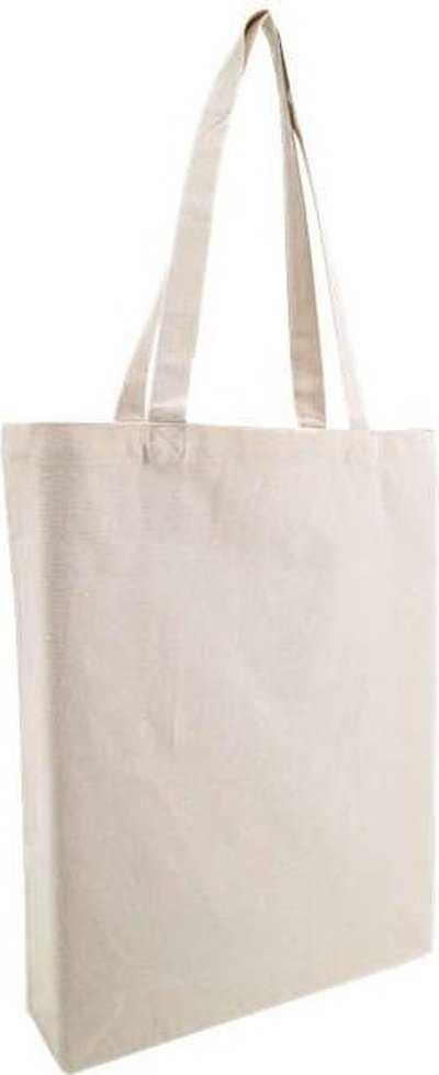 Oad OAD106R Midweight Recycled Gusseted Tote - Recycled Natural&quot; - &quot;HIT a Double