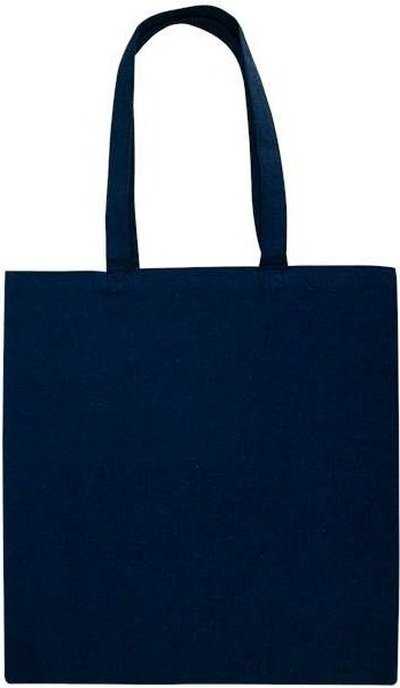 Oad OAD113R Midweight Recycled Tote Bag - Heather Navy" - "HIT a Double