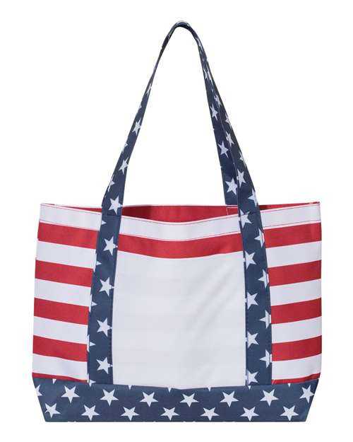 Oad OAD5052 Americana Boater Tote - Red White Blue - HIT a Double