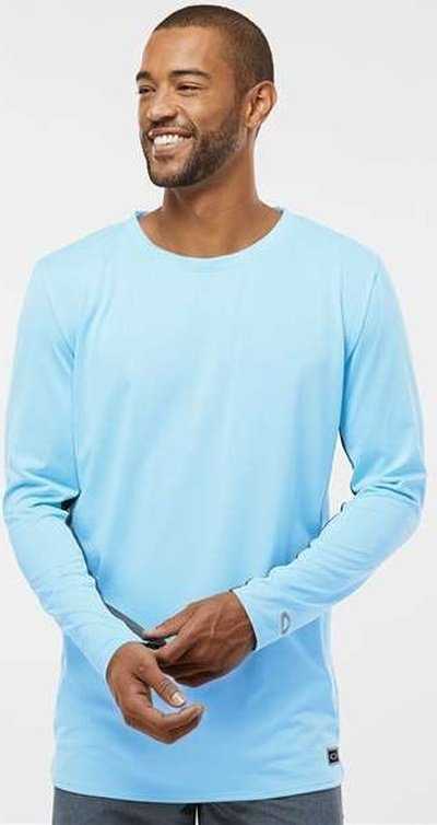 Oakley FOA402992 Team Issue Hydrolix Long Sleeve T-Shirt - Carolina Blue" - "HIT a Double