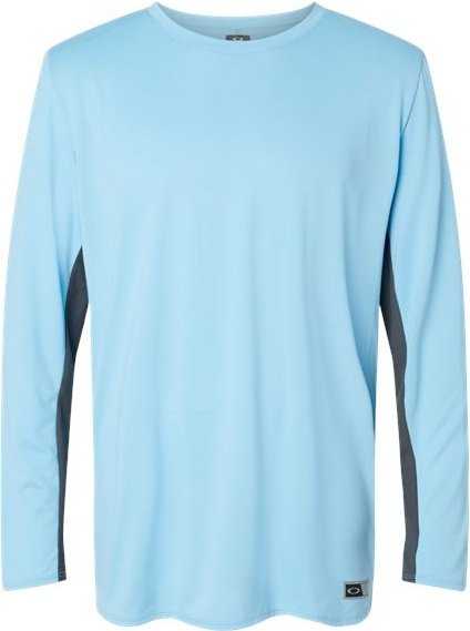 Oakley FOA402992 Team Issue Hydrolix Long Sleeve T-Shirt - Carolina Blue&quot; - &quot;HIT a Double