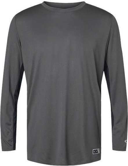 Oakley FOA402992 Team Issue Hydrolix Long Sleeve T-Shirt - Forged Iron" - "HIT a Double