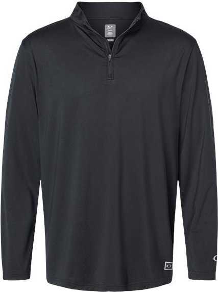 Oakley FOA402997 Team Issue Podium Quarter-Zip Pullover - Blackout" - "HIT a Double