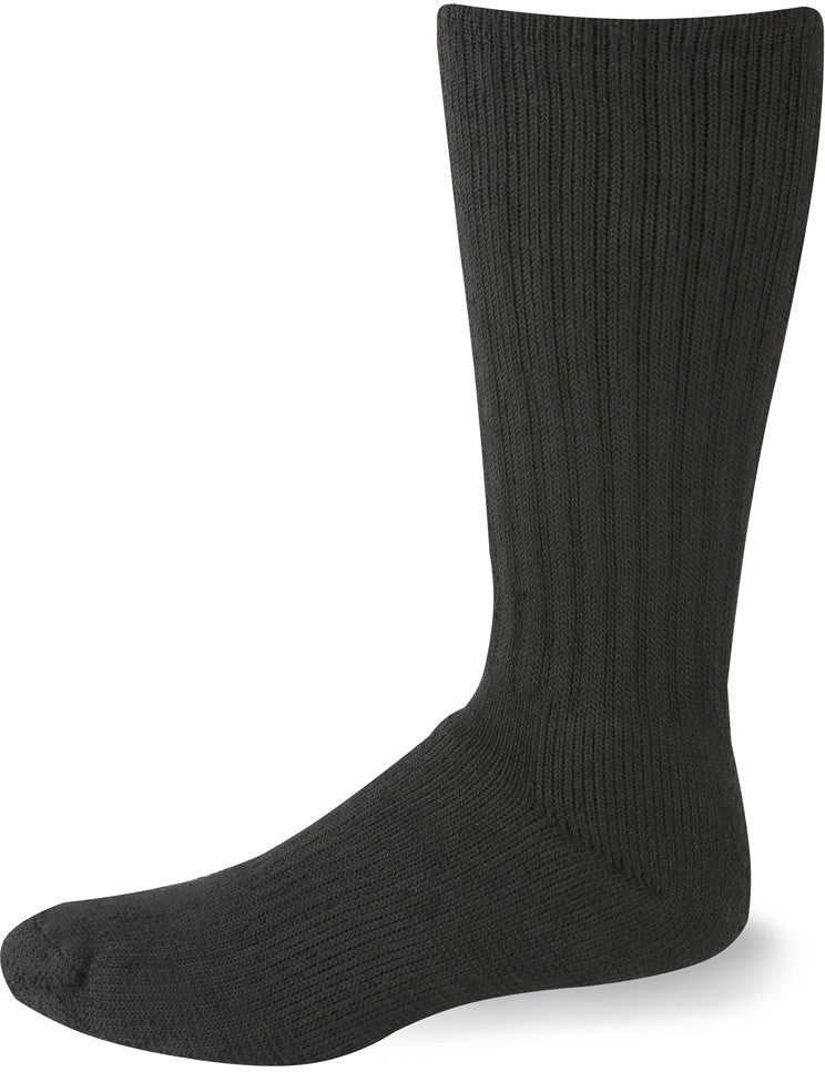 Wb Work Wear 4566 Wool Crew Socks -- Black