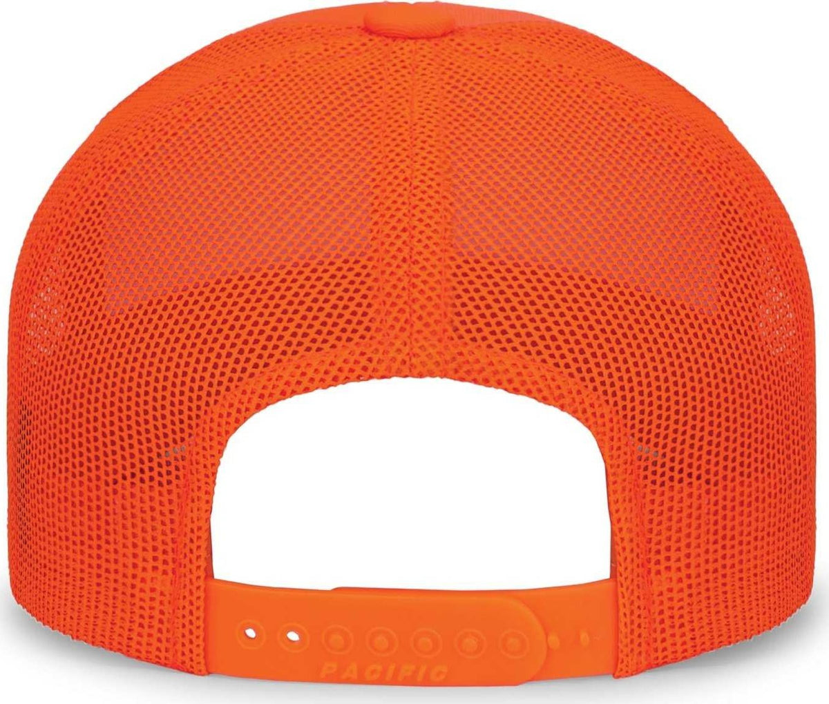 Pacific Headwear 104C Trucker Snapback Cap - Blaze Orange - HIT a Double - 2