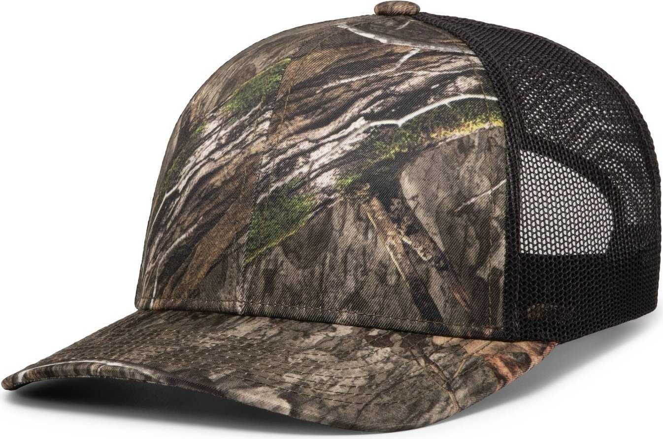 Pacific Headwear 108C Camo Snapback Trucker Cap - Country Dna Lt Charcoal Country Dna - HIT a Double