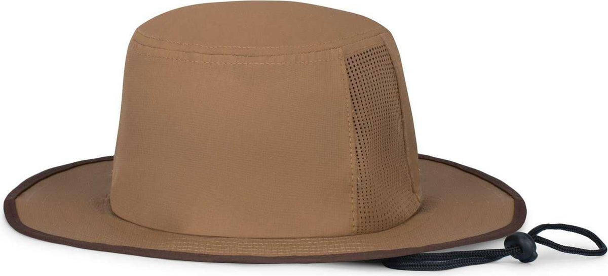 Pacific Headwear 1964B Perforated Legend Boonie - Coyote Brown Dark Brown - HIT a Double