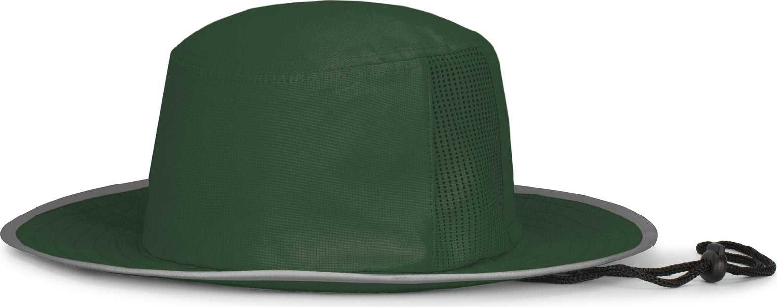 Pacific Headwear 1964B Perforated Legend Boonie - Dark Green Silver - HIT a Double