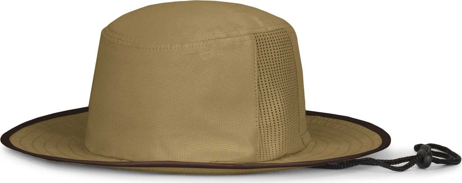 Pacific Headwear 1964B Perforated Legend Boonie - Khaki Brown - HIT a Double