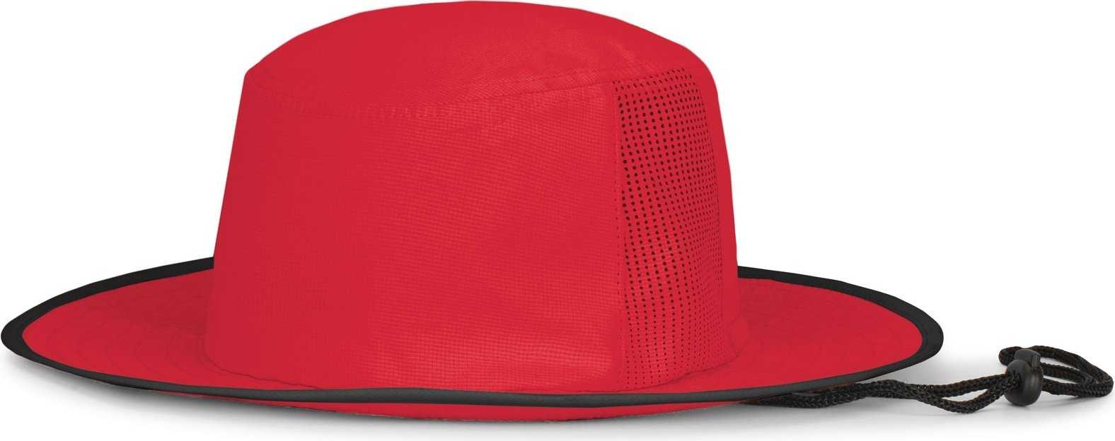 Pacific Headwear 1964B Perforated Legend Boonie - Red Graphite - HIT a Double