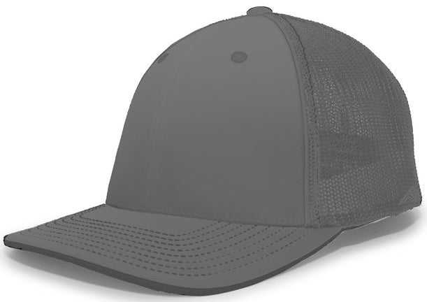 Pacific Headwear 404F Trucker Flexfit Cap - Graphite - HIT a Double