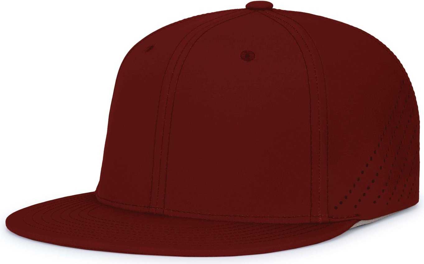Pacific Headwear ES471 Premium Lightweight Perforated Pacflex Coolcore Cap - Cardinal - HIT a Double