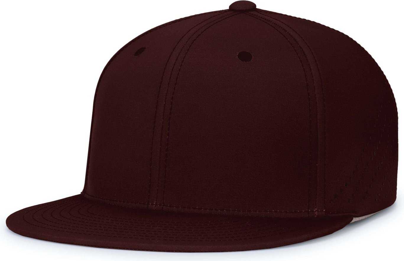 Pacific Headwear ES471 Premium Lightweight Perforated Pacflex Coolcore Cap - Maroon - HIT a Double
