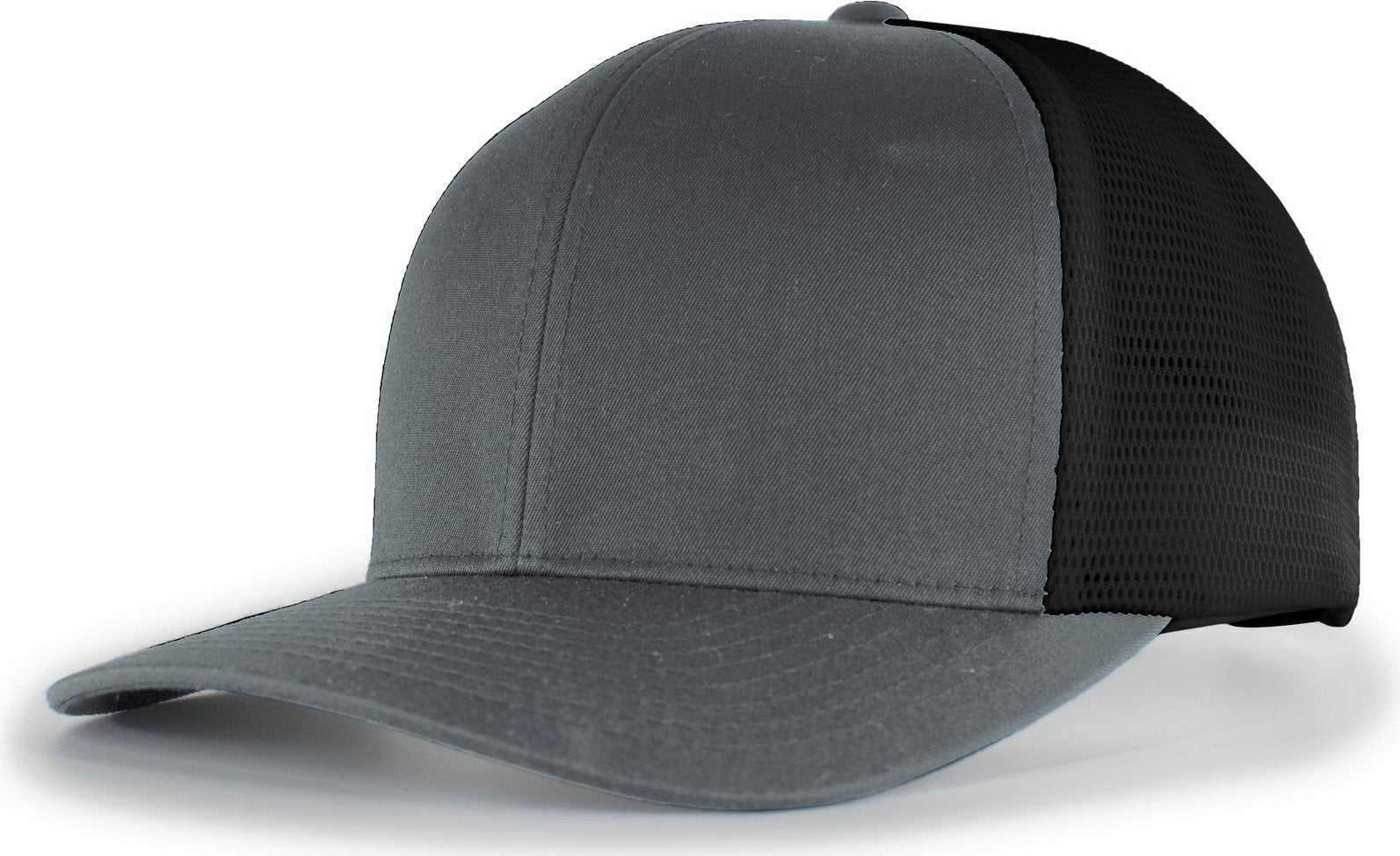 Pacific Headwear P151 Trucker Pacflex Snapback Cap - Graphite Black Graphite - HIT a Double