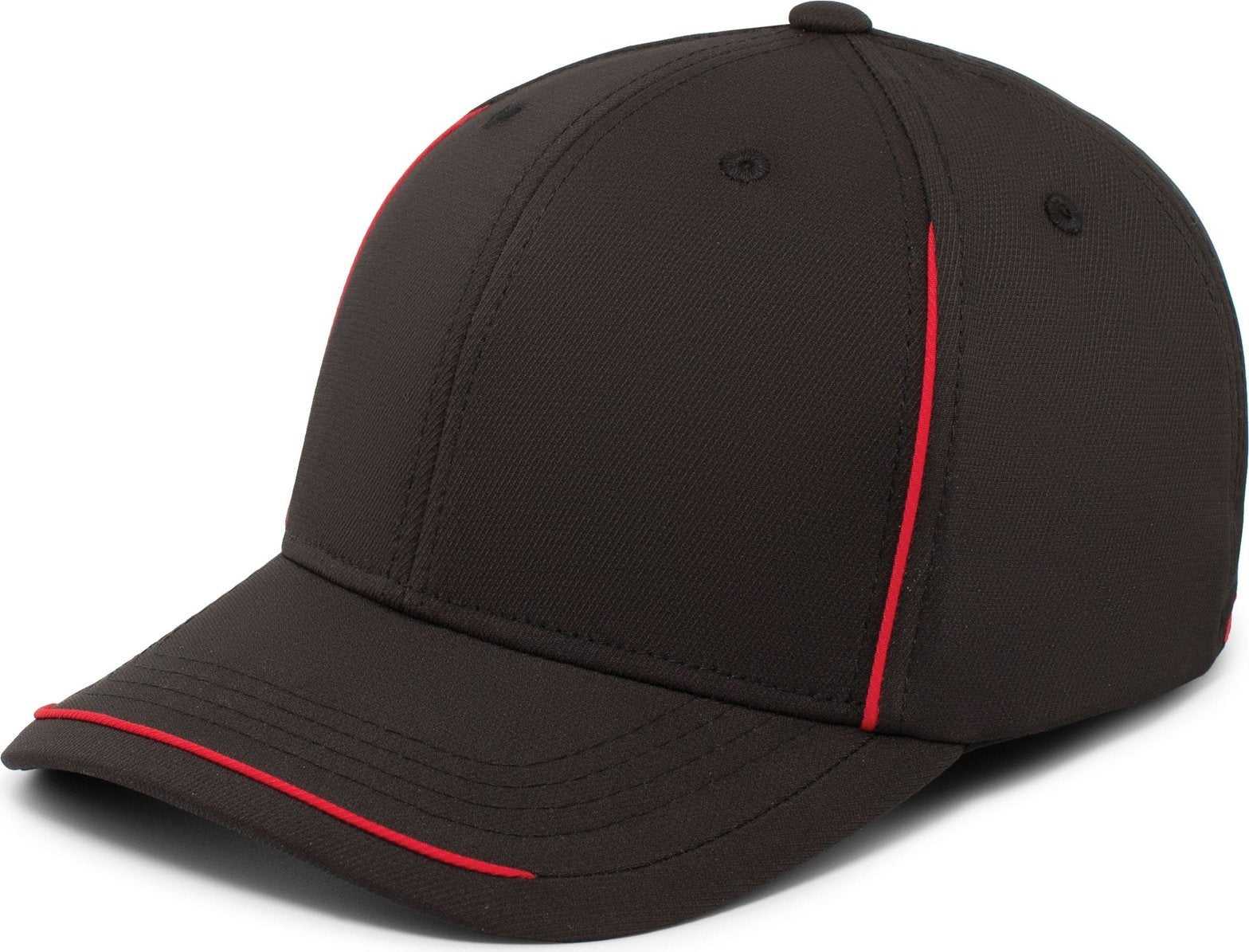 Pacific Headwear P304 Legend Cap - Black Red - HIT a Double
