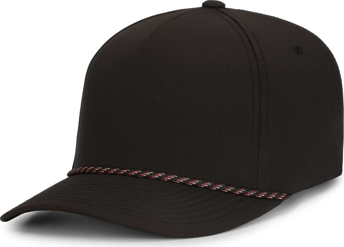 Pacific Headwear P421 Weekender Cap - Black Black Red  B01Y - HIT a Double