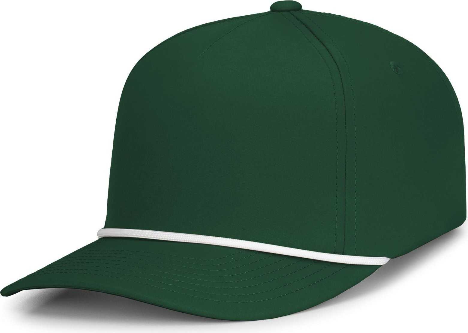 Pacific Headwear P421 Weekender Cap - Dark Green White - HIT a Double