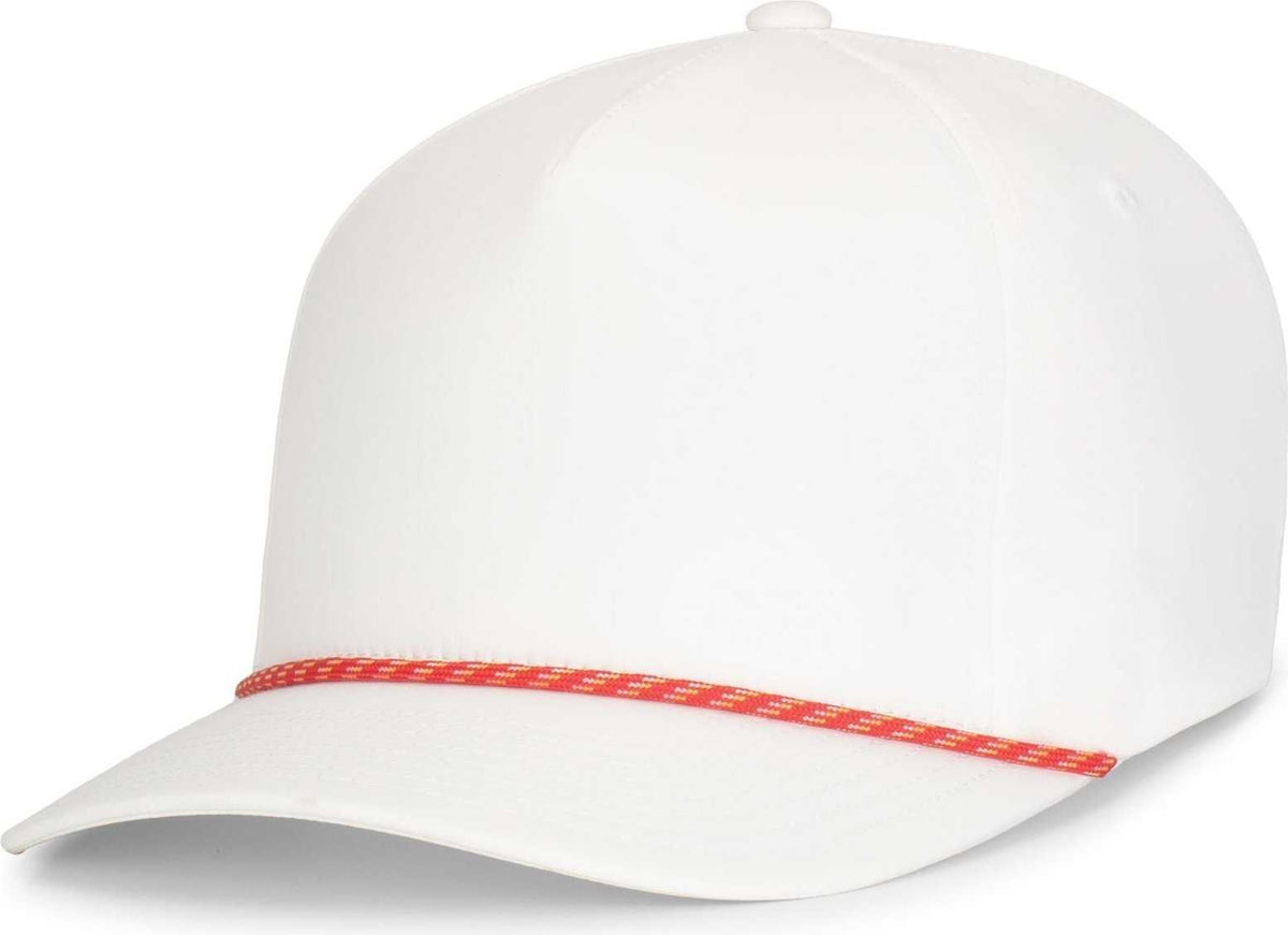 Pacific Headwear P421 Weekender Cap - White Red Gold B01N - HIT a Double