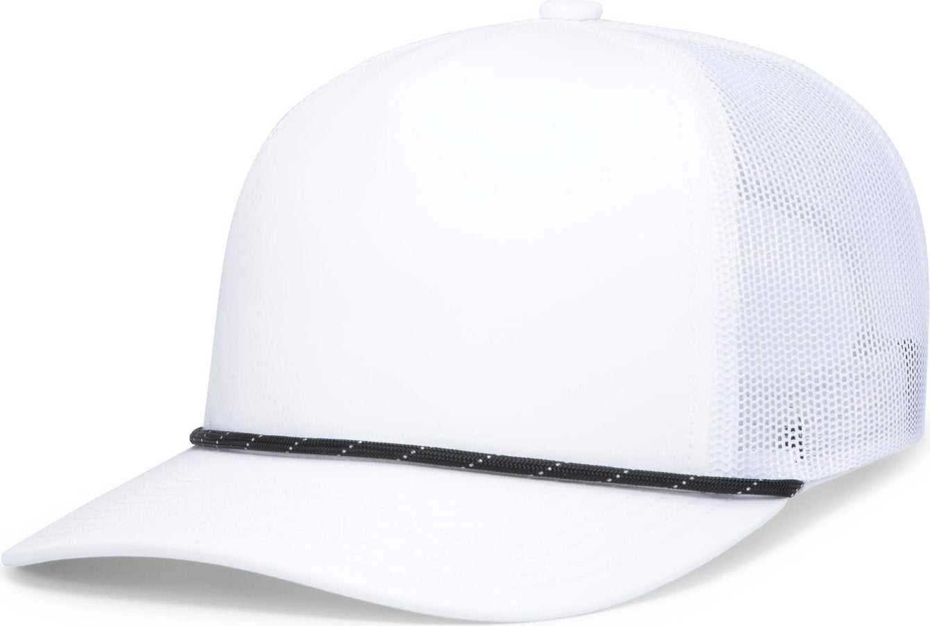 Pacific Headwear P423 Weekender Trucker Cap - White Black White - HIT a Double