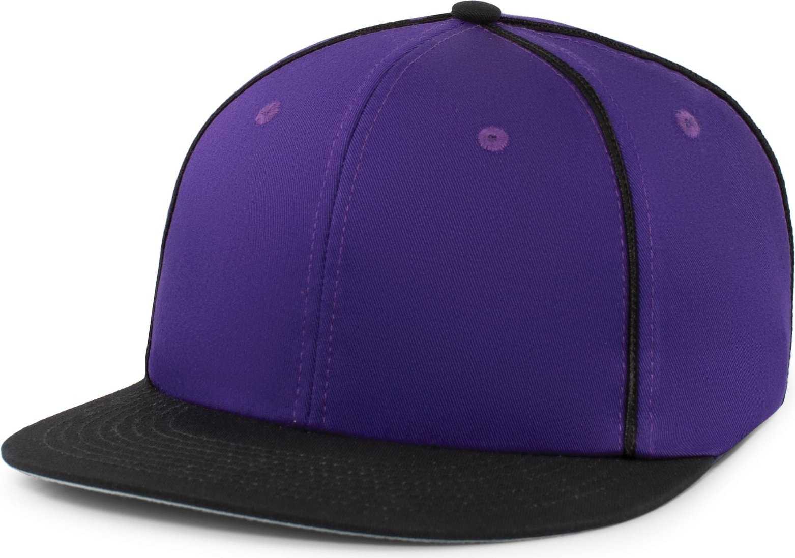 Pacific Headwear P820 Momentum Team Cap - Purple Black - HIT a Double