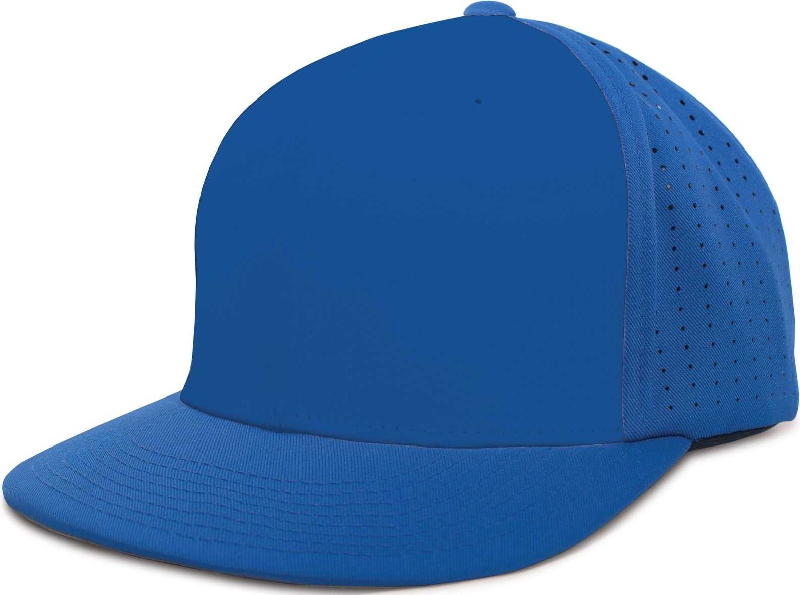 Pacific ES474 Perforated F3 Performance Flexfit Cap - Royal - HIT a Double