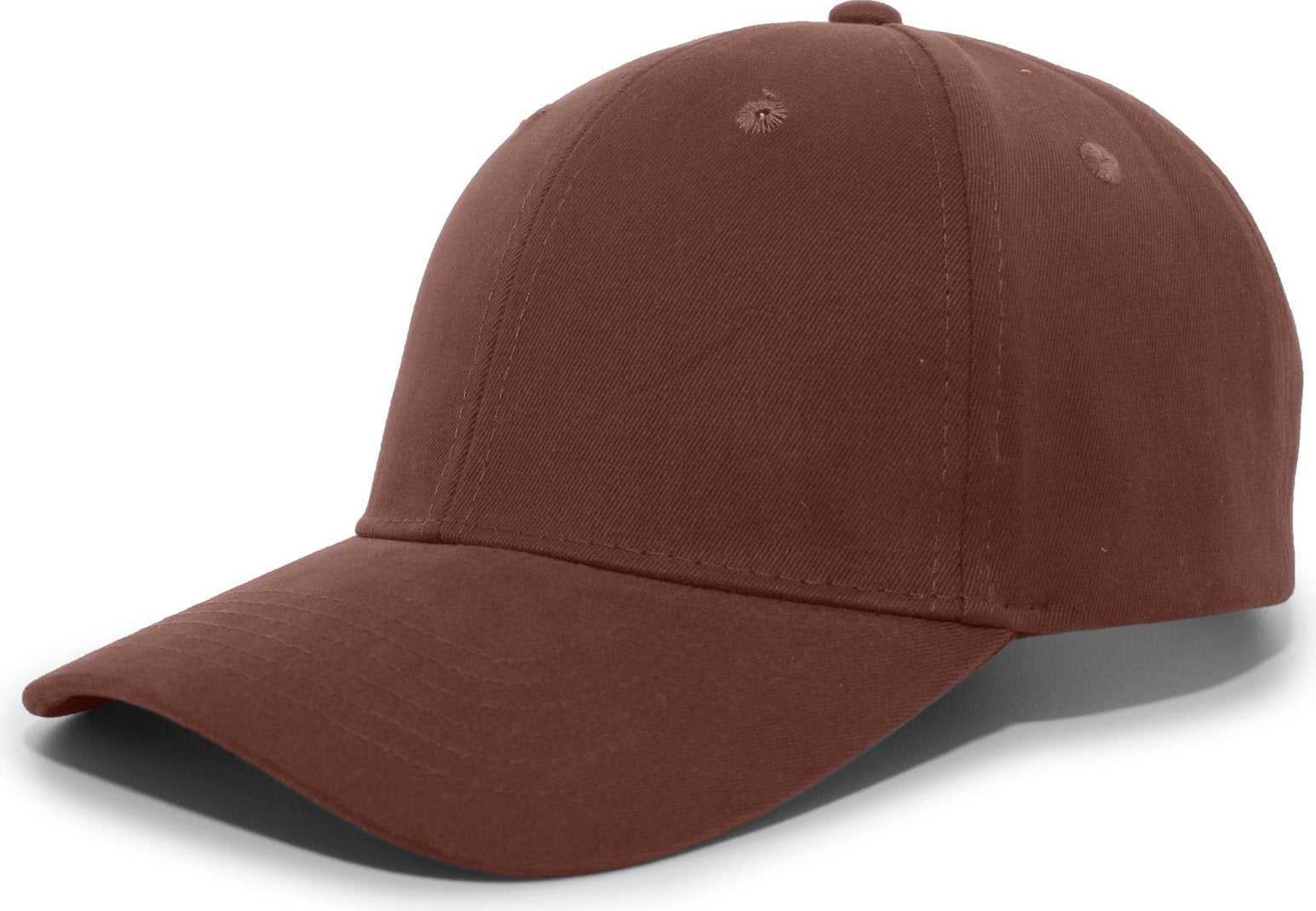 Pacific Headwear 101C Brushed Cotton Hook-and-Loop Cap - Brown - HIT a Double