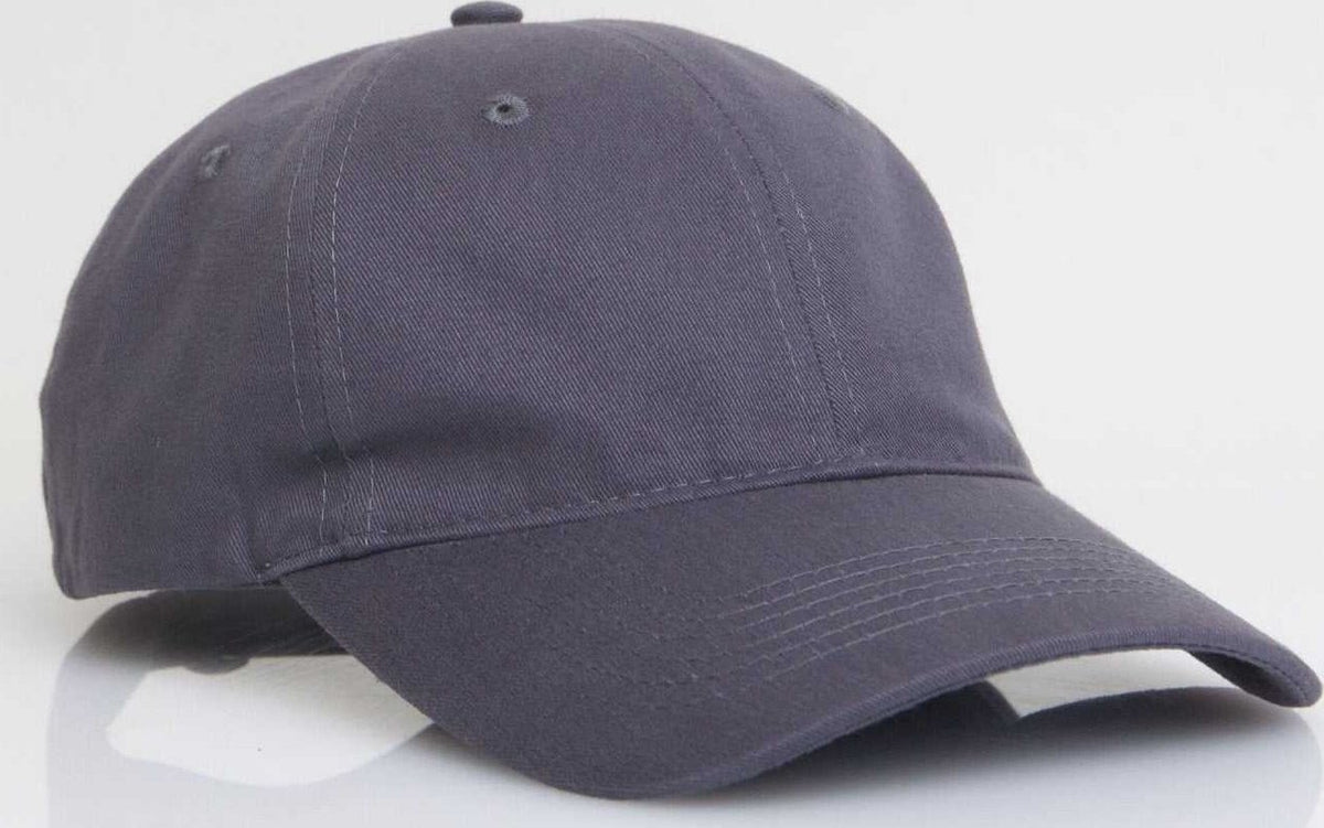 Pacific Headwear 101C Brushed Cotton Hook-and-Loop Cap - Graphite - HIT A Double