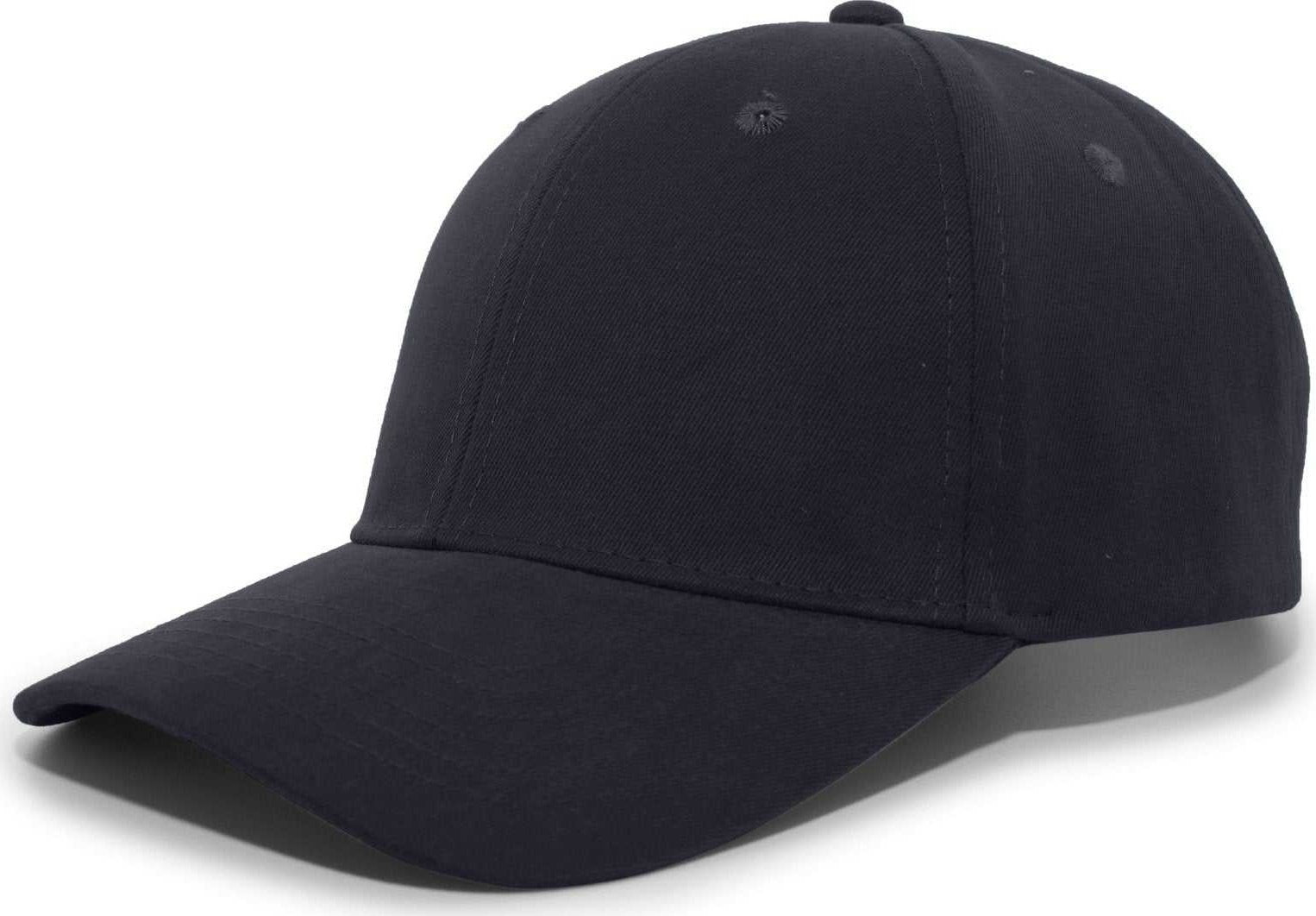 Pacific Headwear 101C Brushed Cotton Hook-and-Loop Cap - Navy - HIT a Double