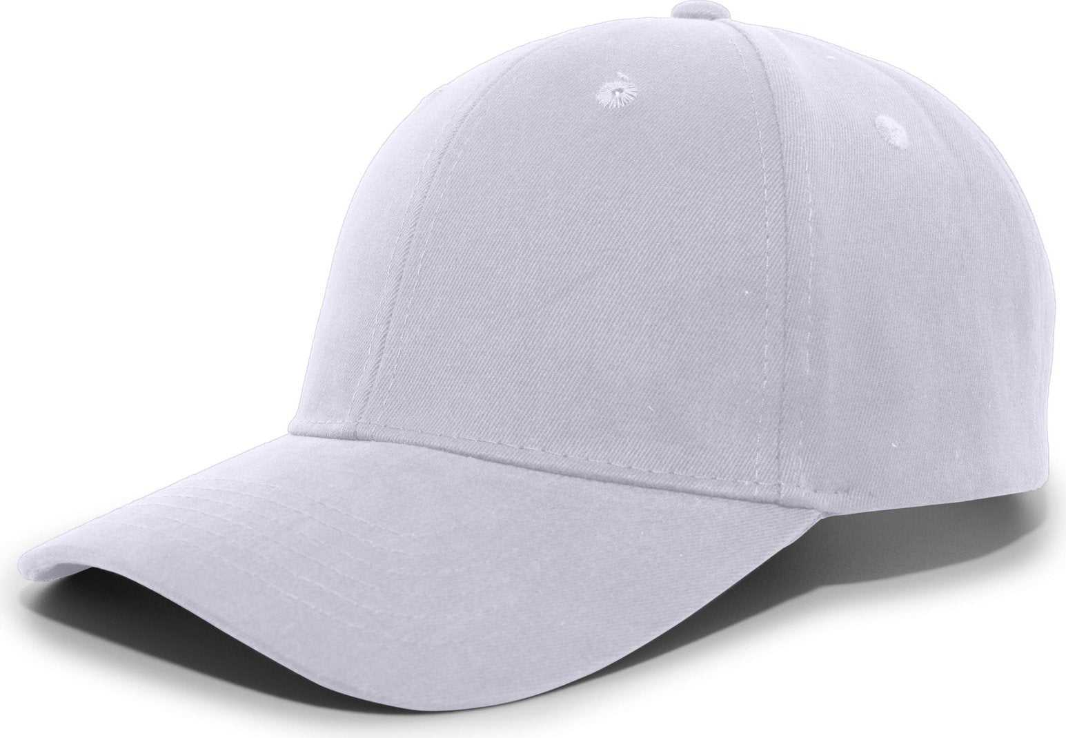 Pacific Headwear 101C Brushed Cotton Hook-and-Loop Cap - Silver - HIT a Double