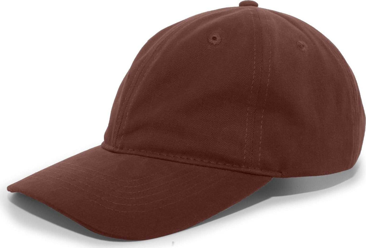 Pacific Headwear 201C Brushed Cotton Twill Buckle Back Cap - Chocolate - HIT a Double
