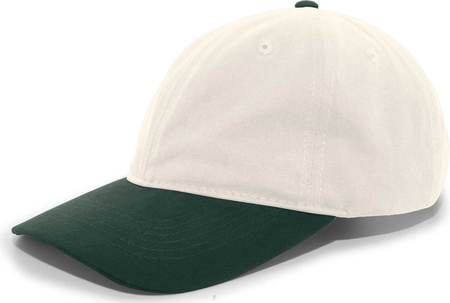 Pacific Headwear 201C Brushed Cotton Twill Buckle Back Cap - Khaki Hunter - HIT A Double