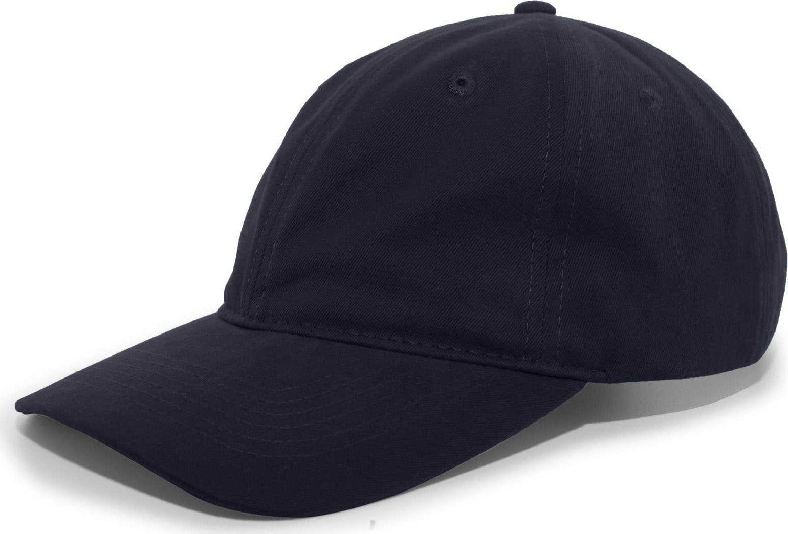 Pacific Headwear 201C Brushed Cotton Twill Buckle Back Cap - Navy - HIT a Double