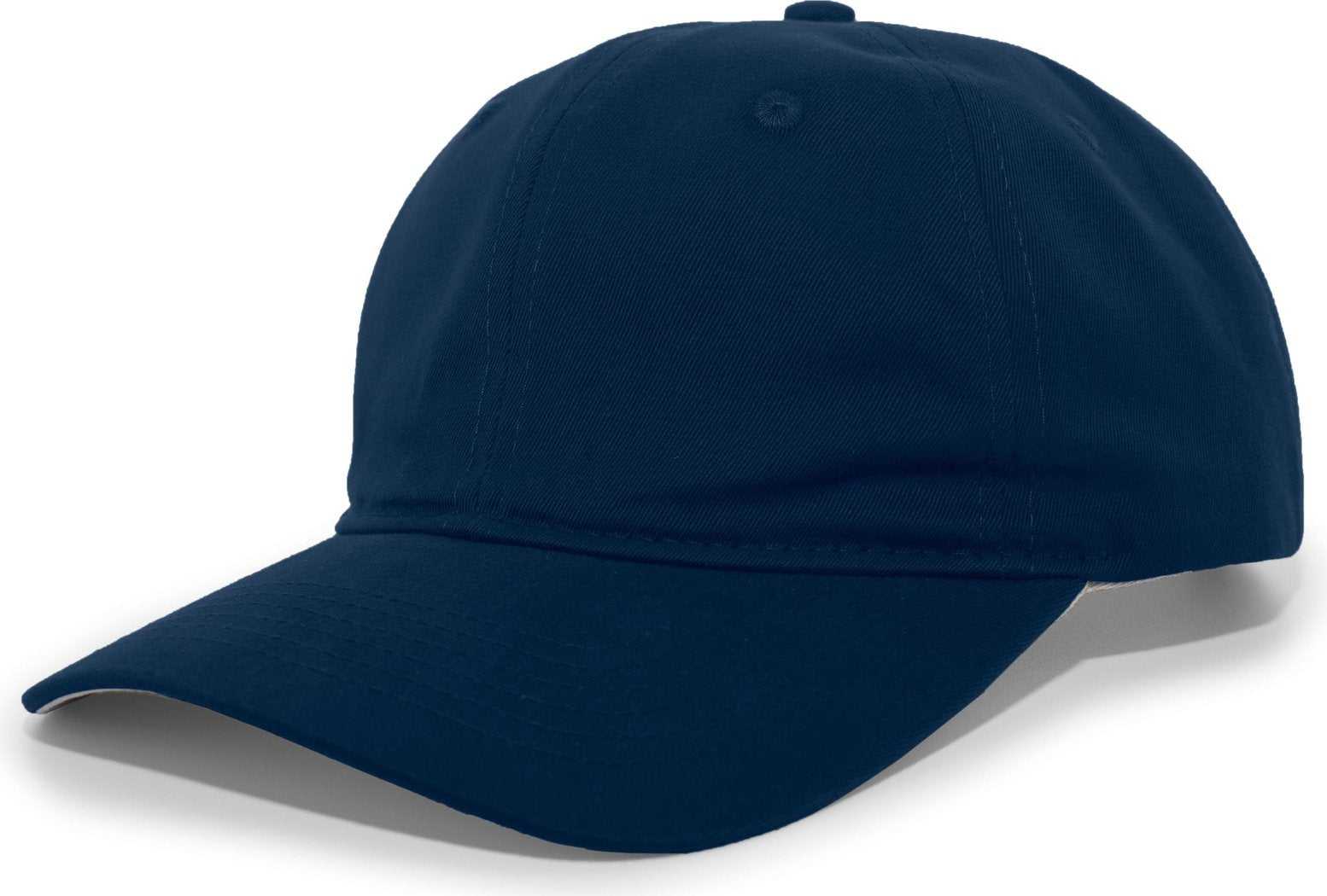 Pacific Headwear 220C Brushed Cotton Twill Hook-and-Loop Cap - Navy - HIT a Double