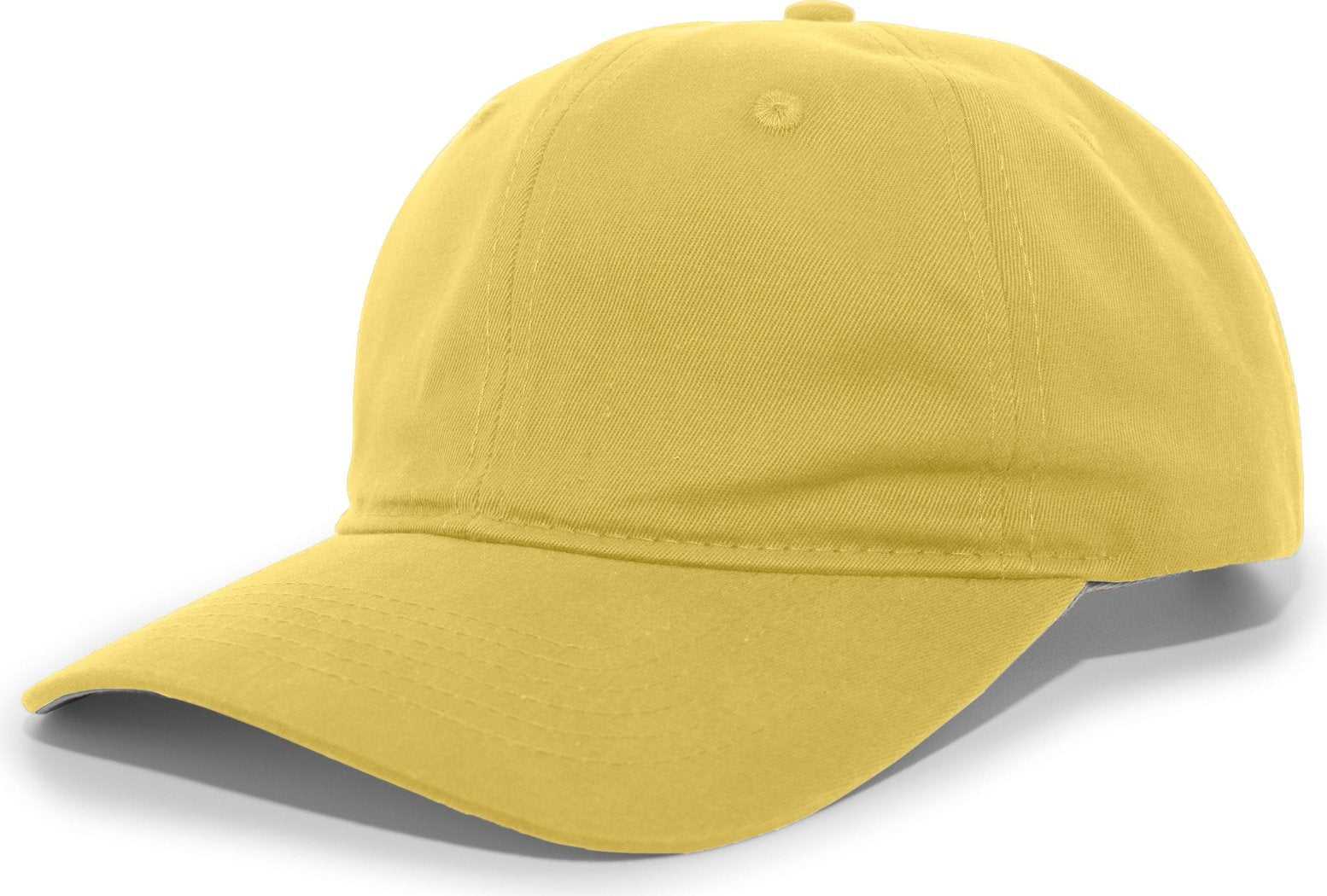 Pacific Headwear 220C Brushed Cotton Twill Hook-and-Loop Cap - Yellow - HIT a Double