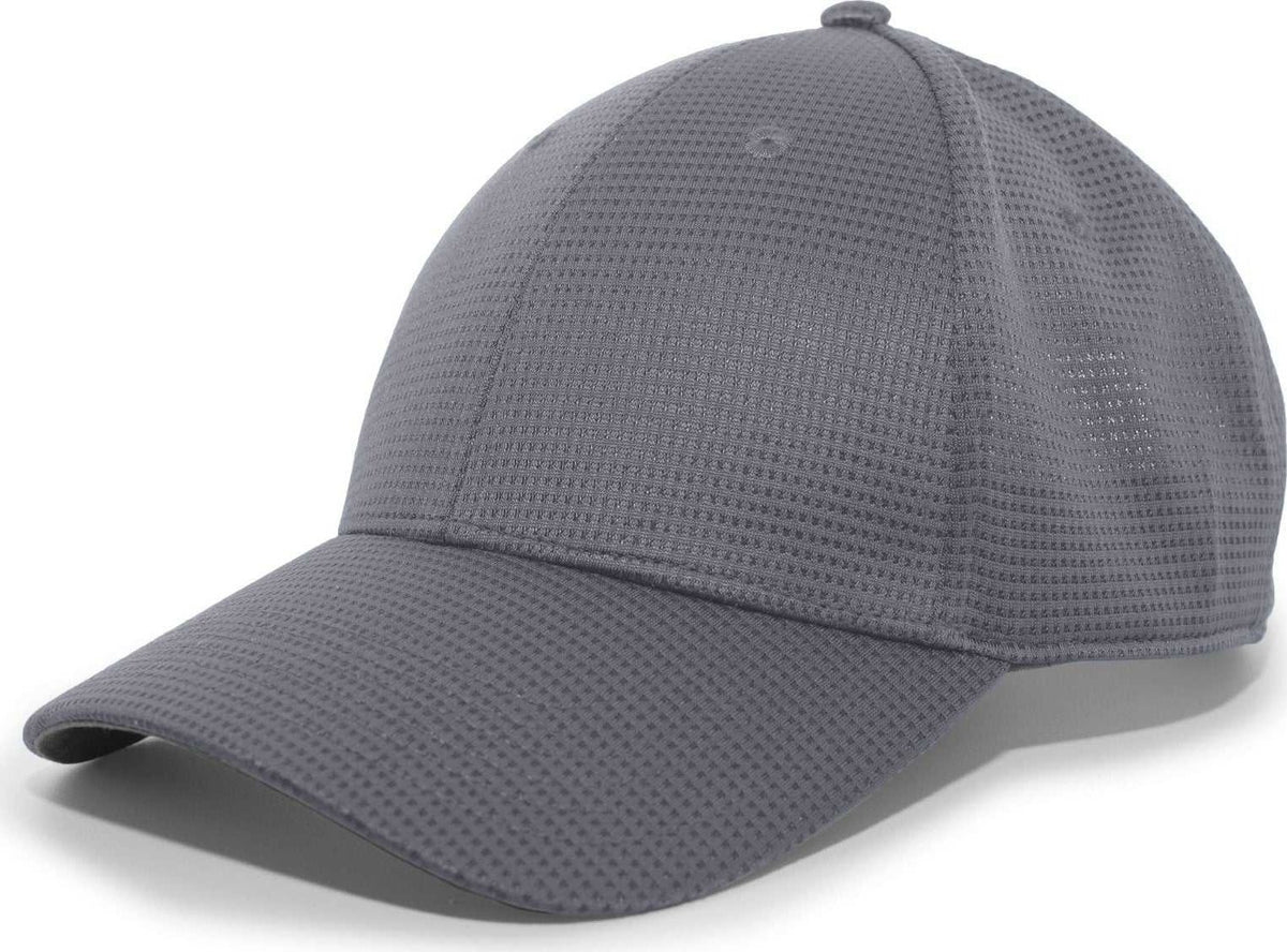 Pacific Headwear 285C Air-Tech Performance Hook-and-Loop Cap - Graphite - HIT a Double