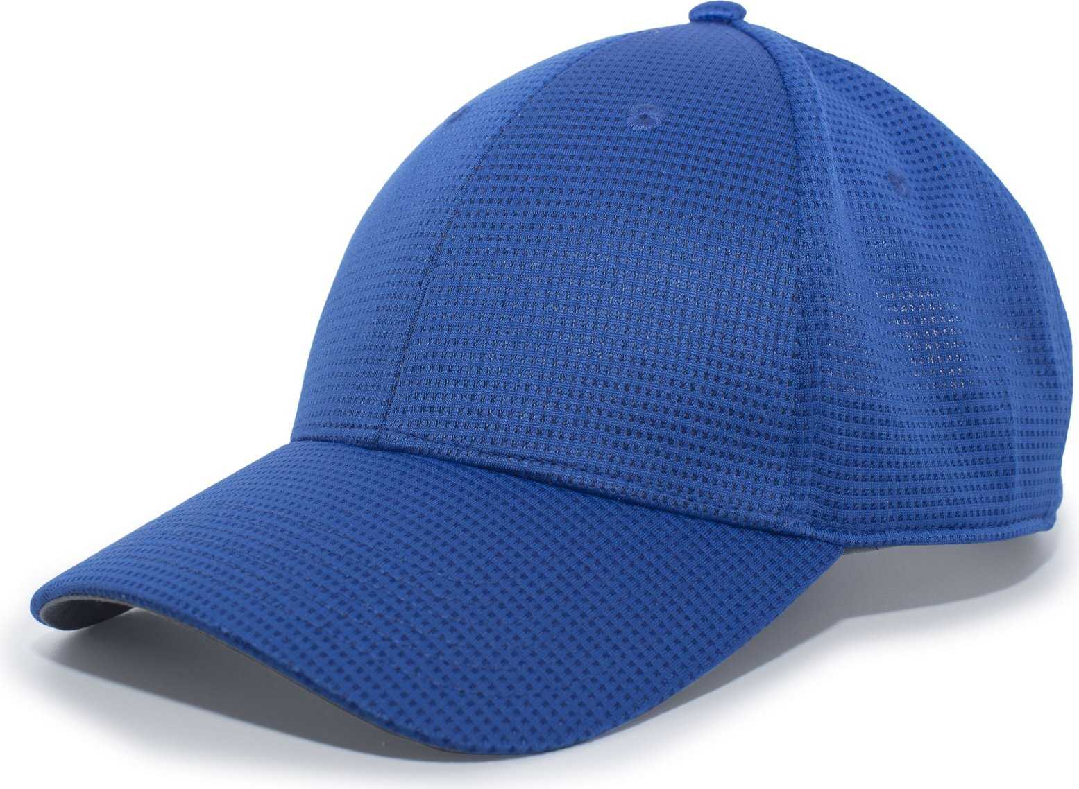 Pacific Headwear 285C Air-Tech Performance Hook-and-Loop Cap - Royal - HIT a Double