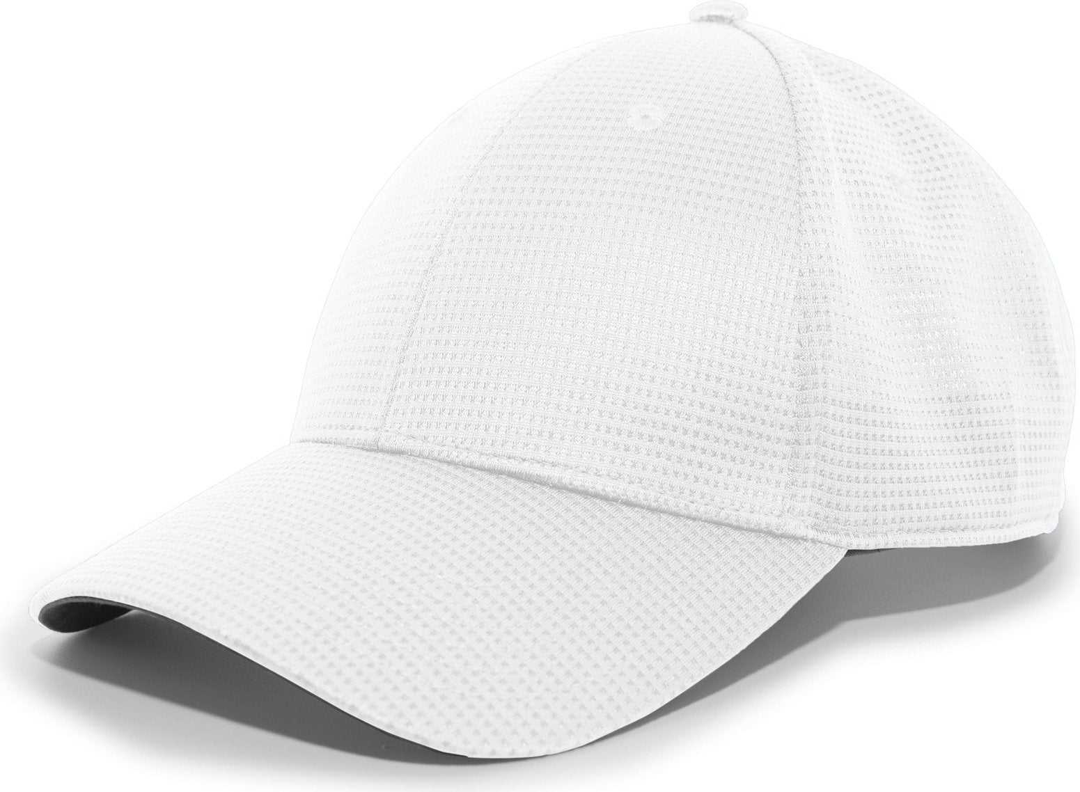 Pacific Headwear 285C Air-Tech Performance Hook-and-Loop Cap - White - HIT a Double