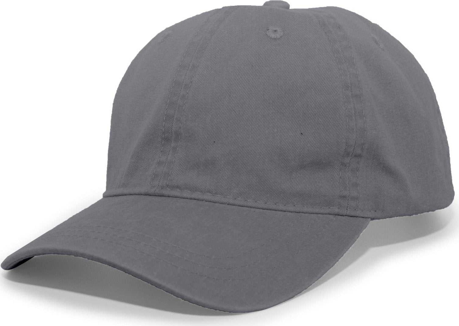 Pacific Headwear 300WC Washed Pigment Dyed Hook-and-Loop Cap - Charcoal - HIT a Double