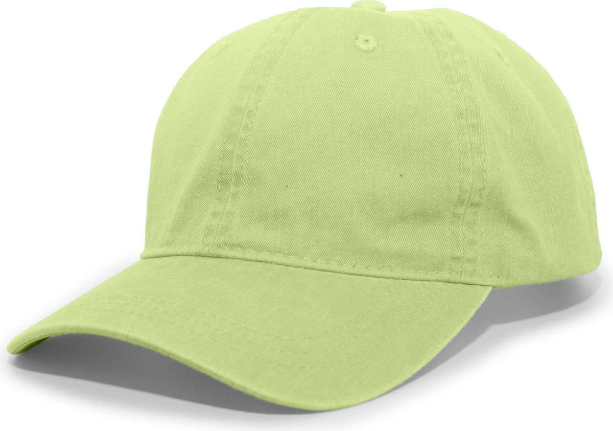 Pacific Headwear 300WC Washed Pigment Dyed Hook-and-Loop Cap - Lime - HIT a Double