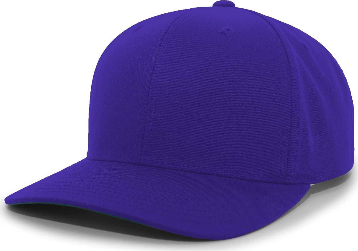 Pacific Headwear 302C Cotton Blend Hook-and-Loop Cap - Purple - HIT a Double